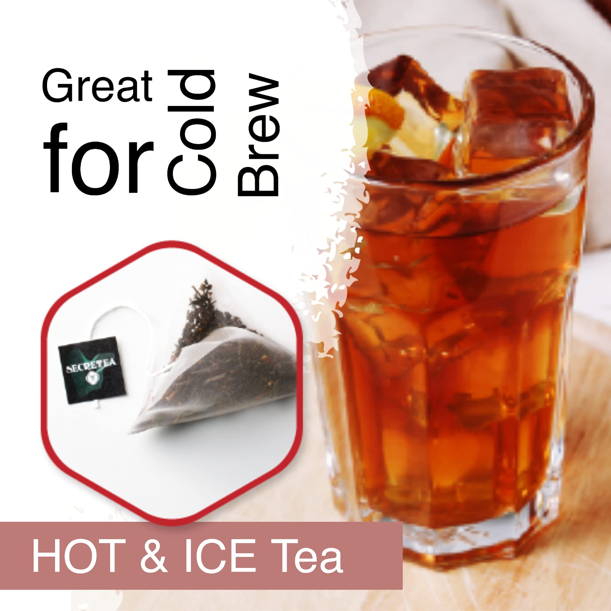 Organic TAIWAN Honey Scented Black tea bag | Sugar Free | Good for Cold brew Tea | Natural Antioxidants 45 Sachet Tea Bags | By T SECRETEA, Kissy