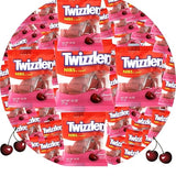 CandyKrave Twizlers Nibs Cherry Flavored Candy - (1lb 22+ Pieces) Bulk Individually Wrapped Twizzleres Candy - Chewy & Delicious Cherry Flavor Candy
