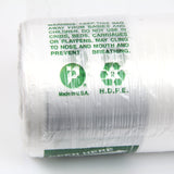 Fit Meal Prep 875 Ct 12"x 20" Large Plastic Produce Bag Roll, US Made HDPE, Durable Clear Food Storage Saver for Fruit Vegetable Bakery Snack Grocery