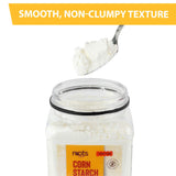 Roots Circle 100% Pure Corn Starch |17.63oz Airtight Container | All Natural Thickener for Soups, Stews, Gravy, Baking Pies, Puddings & Cakes |