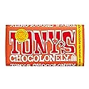 Tony’s Chocolonely Belgian Milk Chocolate Candy Bar With Caramel & Sea Salt for Snacks, Chocolate Bar for Party Favors, Gifts, or Gift Basket, 32%