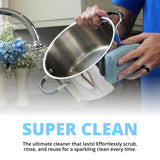 Grill Rescue Heavy Duty Kitchen Sponge - Lasts 20x Longer, Scratch-Free, Safe for Non-Stick Cookware - Cut Resistant, Versatile Household, Bathroom