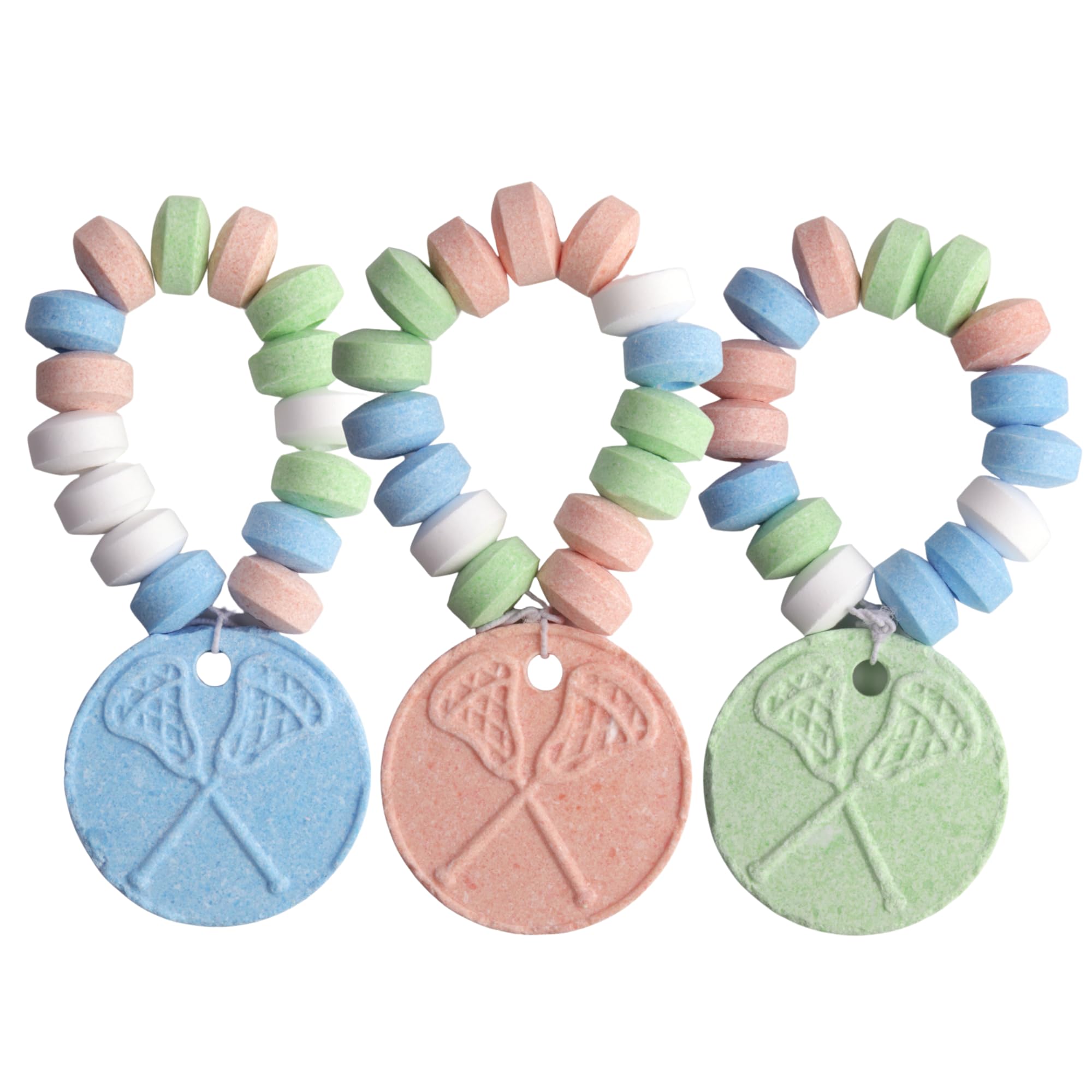 Lacrosse Candy Bracelets, Sports Themed Edible Jewelry, Team Party Favors, 24 Count, 10.16 Ounces
