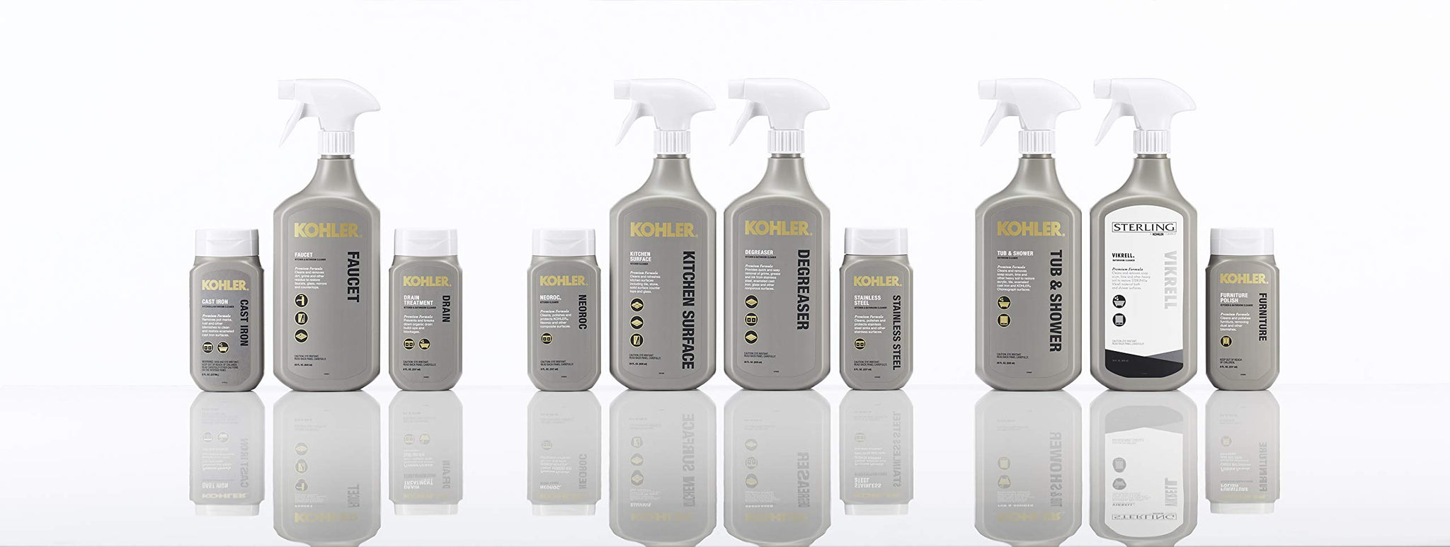 KOHLER K-23730-NA Neoroc Kitchen Cleaner, Protect Against Finger Prints, Grease and Water Spots, 8 Fluid Ounces