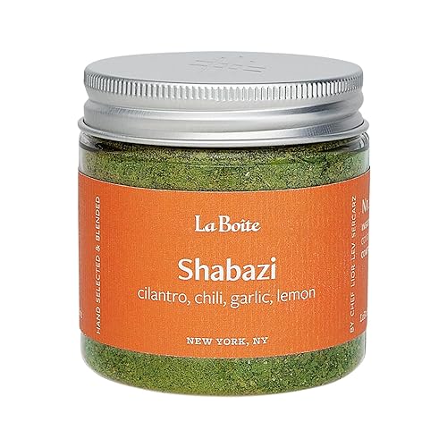 La Boite - SHABAZI, Spice Blend with cilantro, chili, garlic, lemon - Great for seasoning and marinating dishes, dips, sauces, vegetables, grilling