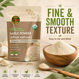 Spice Magic Organic Garlic Powder (Allium sativum),8 oz (226 g) | Finely Ground & Aromatic | Lab Tested,No ETO & Additive-Free | Premium Garlic