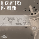 Apexy Premium Strawberry Bubble Tea Powder, 15.87 oz, Instant 3-in-1 Smoothie Mix, Hot or Cold Drinks, Made in Taiwan