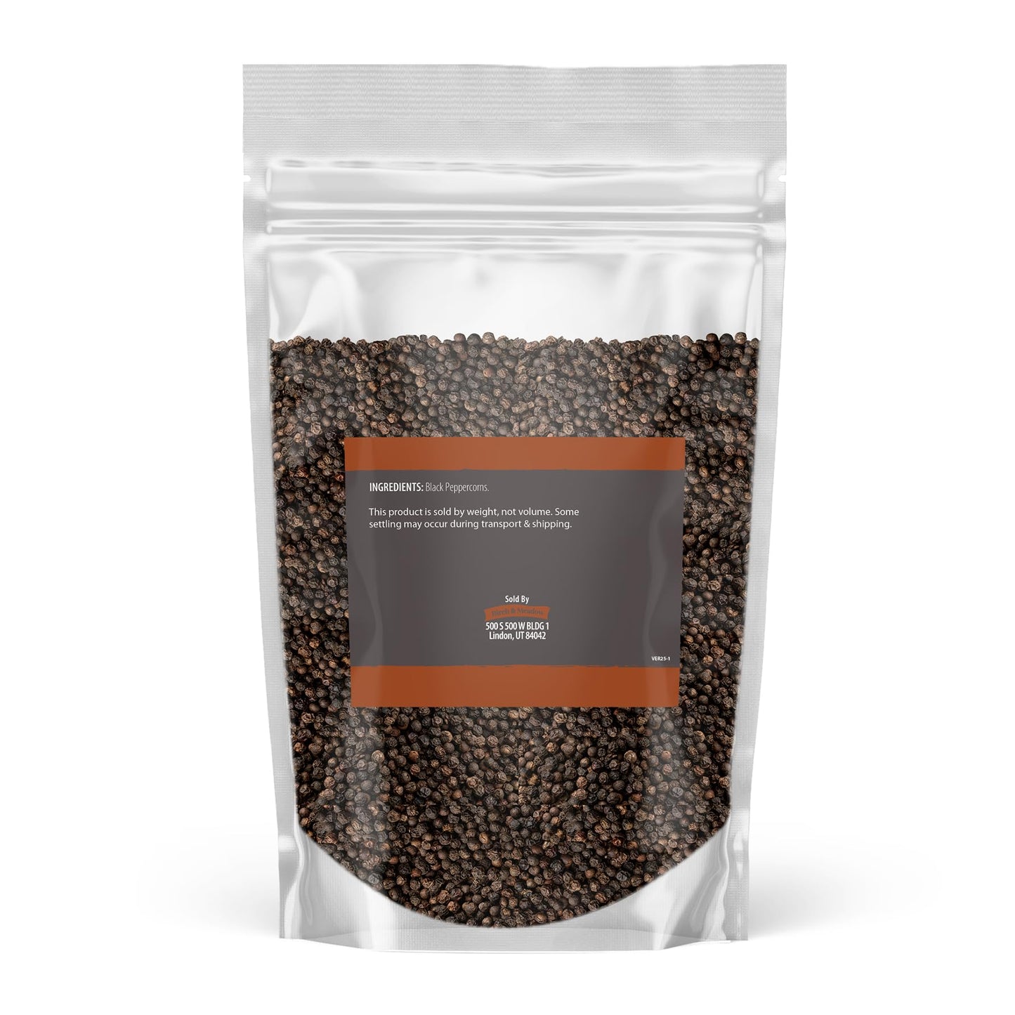 Birch & Meadow Black Peppercorns, 5 lb, Traditional Spice, Dried & Whole, Grinder Refill