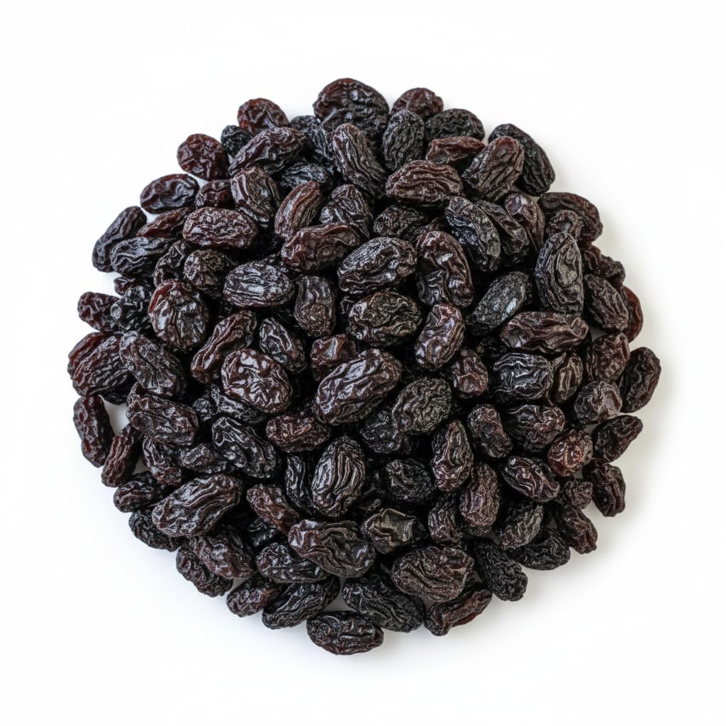 Black Raisins Seedless Naturally Dried, Soft Chewy Dried Grapes Snack, Naturally Sweet Raisins for Baking, Oatmeal, Yogurt, Trail Mix, Packed in a