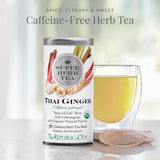 The Republic of Tea - Organic Thai Ginger SuperHerb Tea Tin, 36 Herbal Tea Bags, Naturally Caffeine-Free