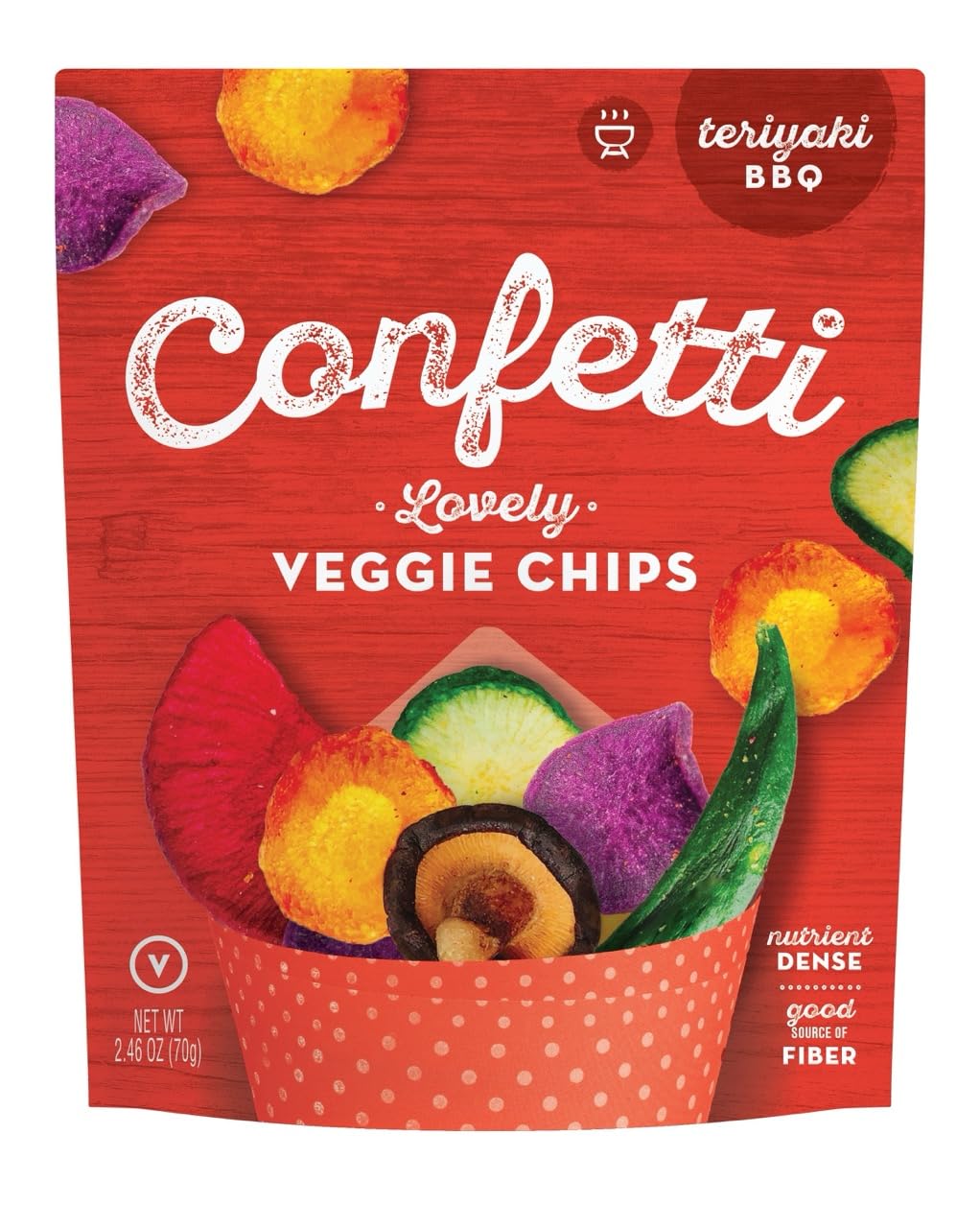 12-pack Lovely Vegetable Chips, Teriyaki BBQ