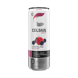 CELSIUS Sparkling Wild Berry Energy Drink, 12 Fl Oz Cans, 4 Pack