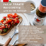 MV The Dressing Premium Olive Oil Balsamic Vinaigrette, Mediterranean Diet Salad Dressing, Marinade & Dipping Sauce, Gluten-Free, Dairy-Free, Vegan, 8