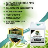 Natural Armor Enzyme Drain Maintainer - Quart Drain Cleaner with Natural Enzyme Power to Prevent Buildup & Odors - Safe for Sinks, Showers, Grease