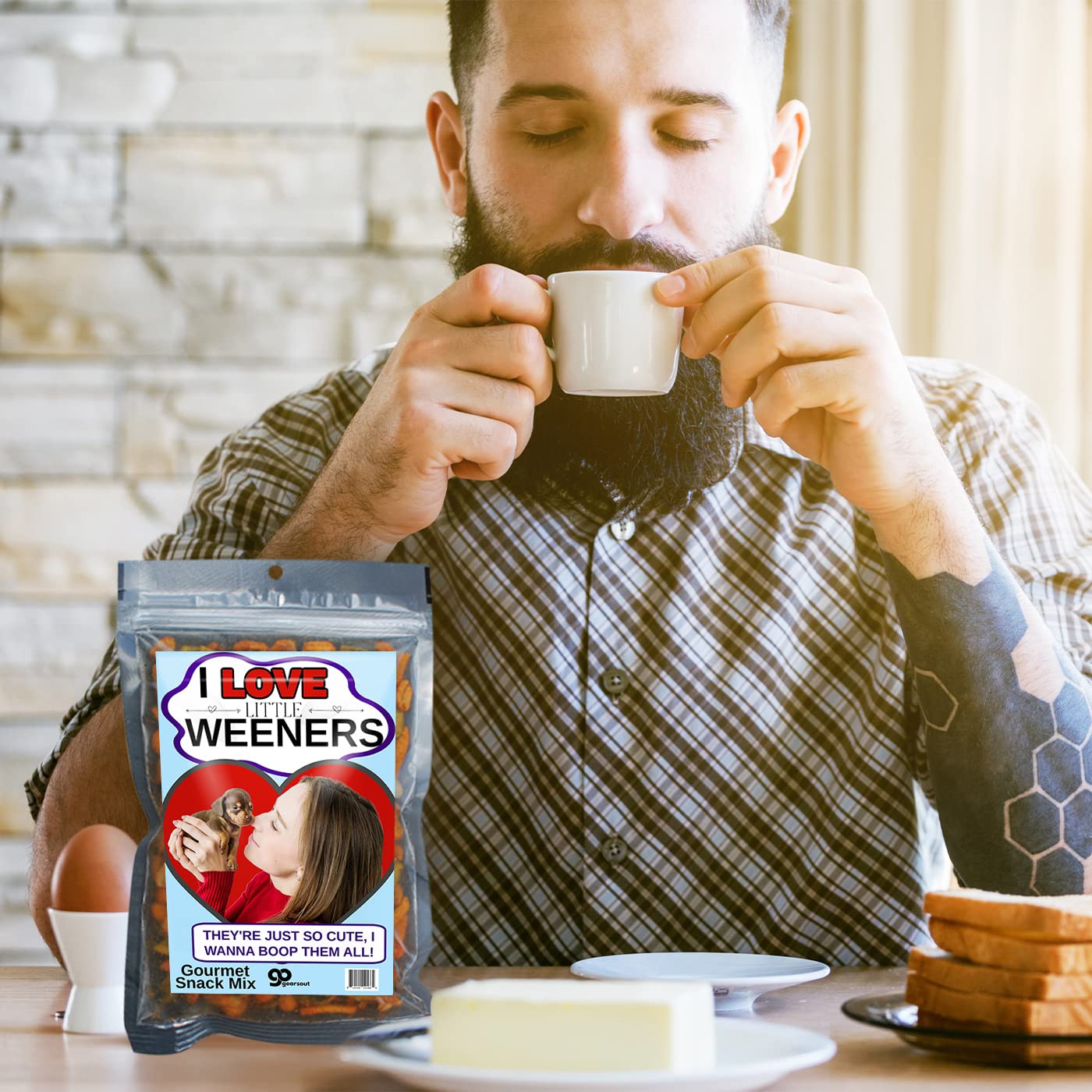 I Love Little Weeners Trail Mix - Funny Stocking Stuffers for Women - Dog Lovers Gifts - Weird White Elephant - Adult Gag Gifts Christmas