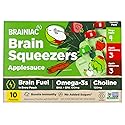 Brainiac, Brain Squeezers Applesauce Variety Pack, 10 Count