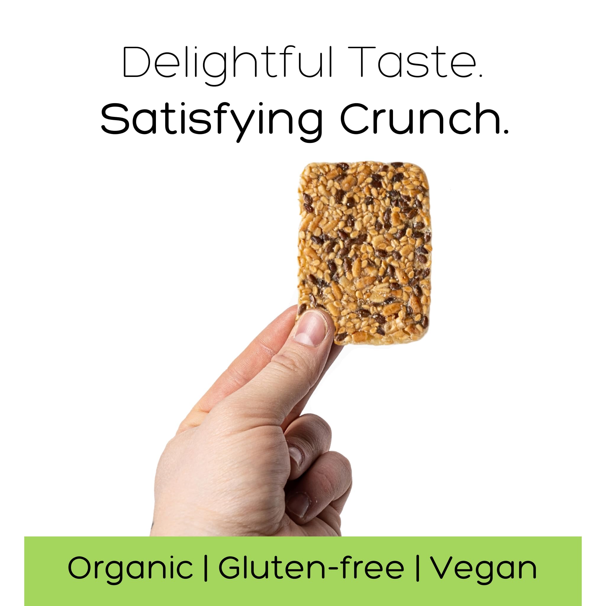 Top Seedz Certified Organic Gluten Free 6 Seed Crackers | 2-Pack | 5 Ounces | Healthy Vegan Crackers with Plant Based Protein | Made of Sunflower