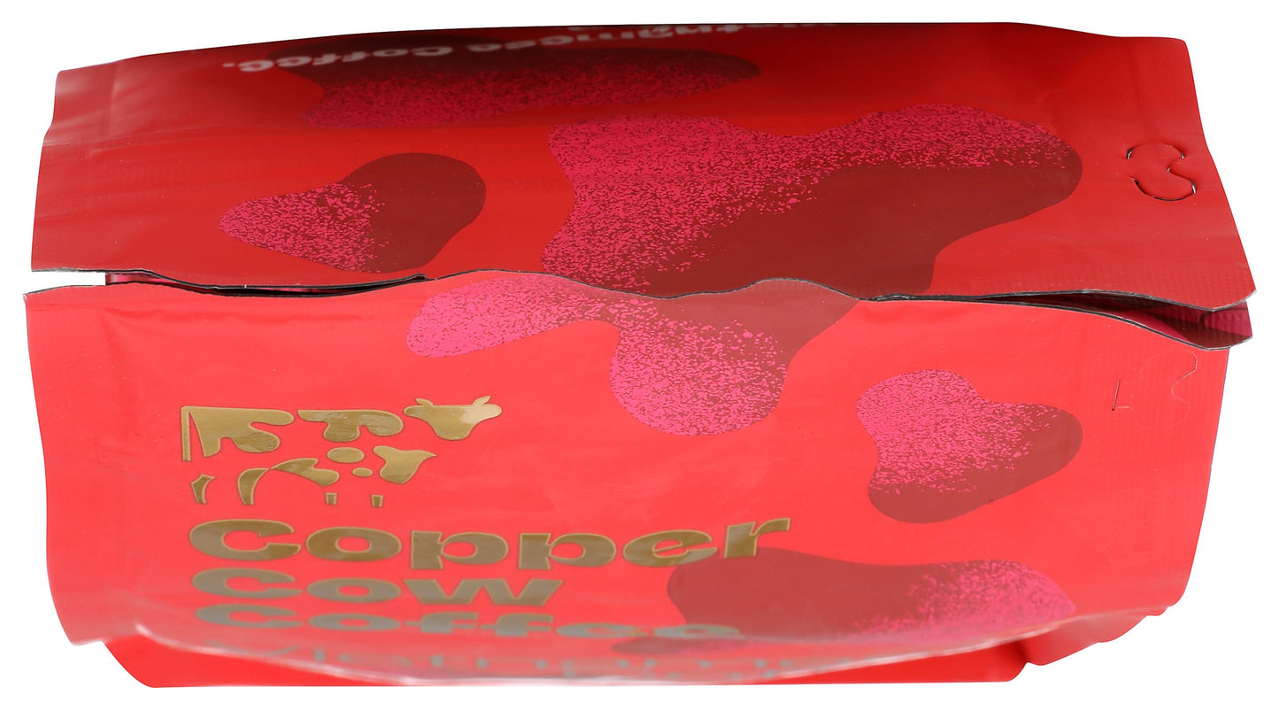 Copper Cow Coffee, Coffee Churro Ground, 12 Ounce
