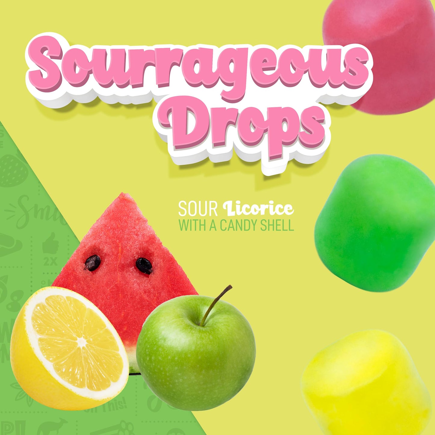 Wiley Wallaby Licorice Candy Drops | Sourrageous and Fruitrageous Drops | 6 Ounce | 2 Pack