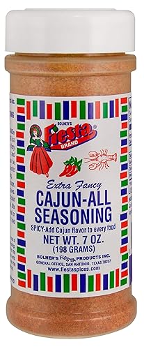 Bolner's Fiesta Brand Cajun All Purpose Seasoning, 7 Ounce Shaker (No MSG Blend)