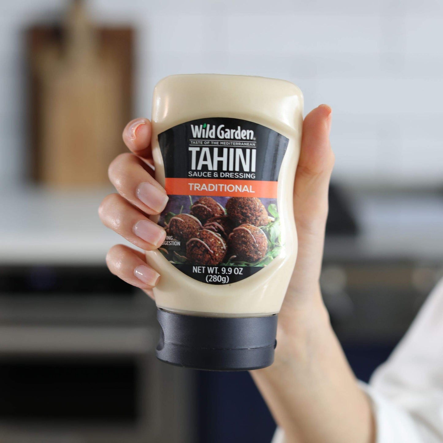 Wild Garden Tahini Sauce & Dressing, Easy Squeeze Bottle. Great on Falafel, Sandwiches, Salads, and Mores! 9.9 oz