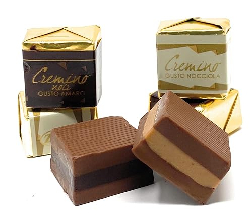 Zaini, Cremino Layered Gianduia Chocolate w/Rich Hazelnut or Dark Chocolate Center (Cremini assort.) 1000gr (94-100 pcs)