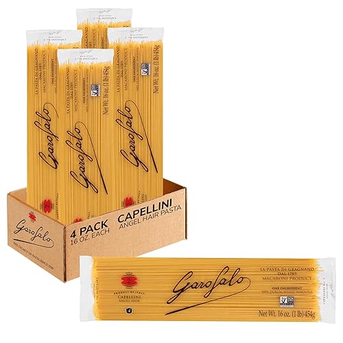 Garofalo - Premium Durum Wheat Semolina Capellini, Angel Hair Pasta, Italian Made, Bronze-Drawn, Al-Dente, One-Ingredient Pasta (4 pack)