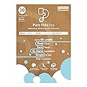 Pura Vida Eco Laundry Detergent Sheets - 30 Sheets (up to 60 Loads) - Unscented - Ideal for Travel, Baby Clothes - Compact, Liquidless