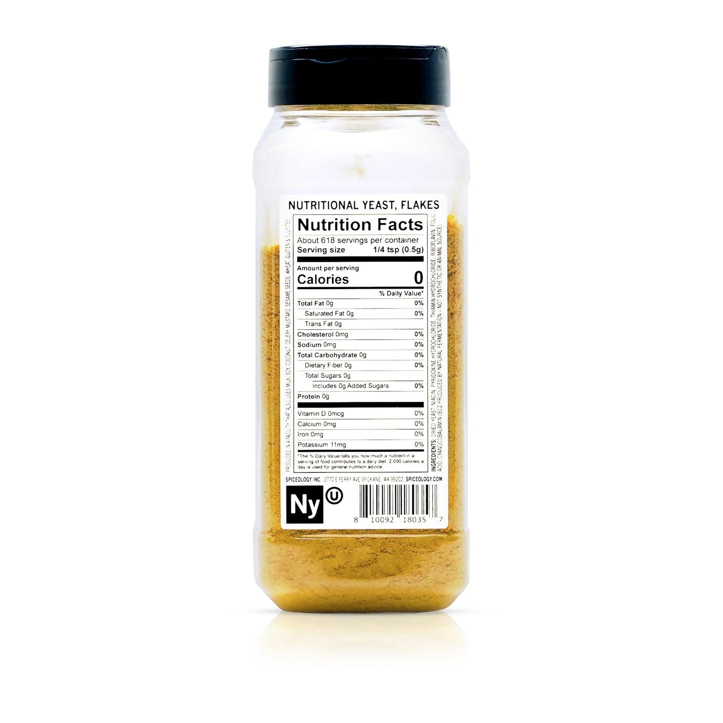 Spiceology - Nutritional Yeast Flakes - Vegan Cheese Substitute & Seasoning - Gluten Free, Plant-Based Protein for Popcorn, Pasta, Sauces & More