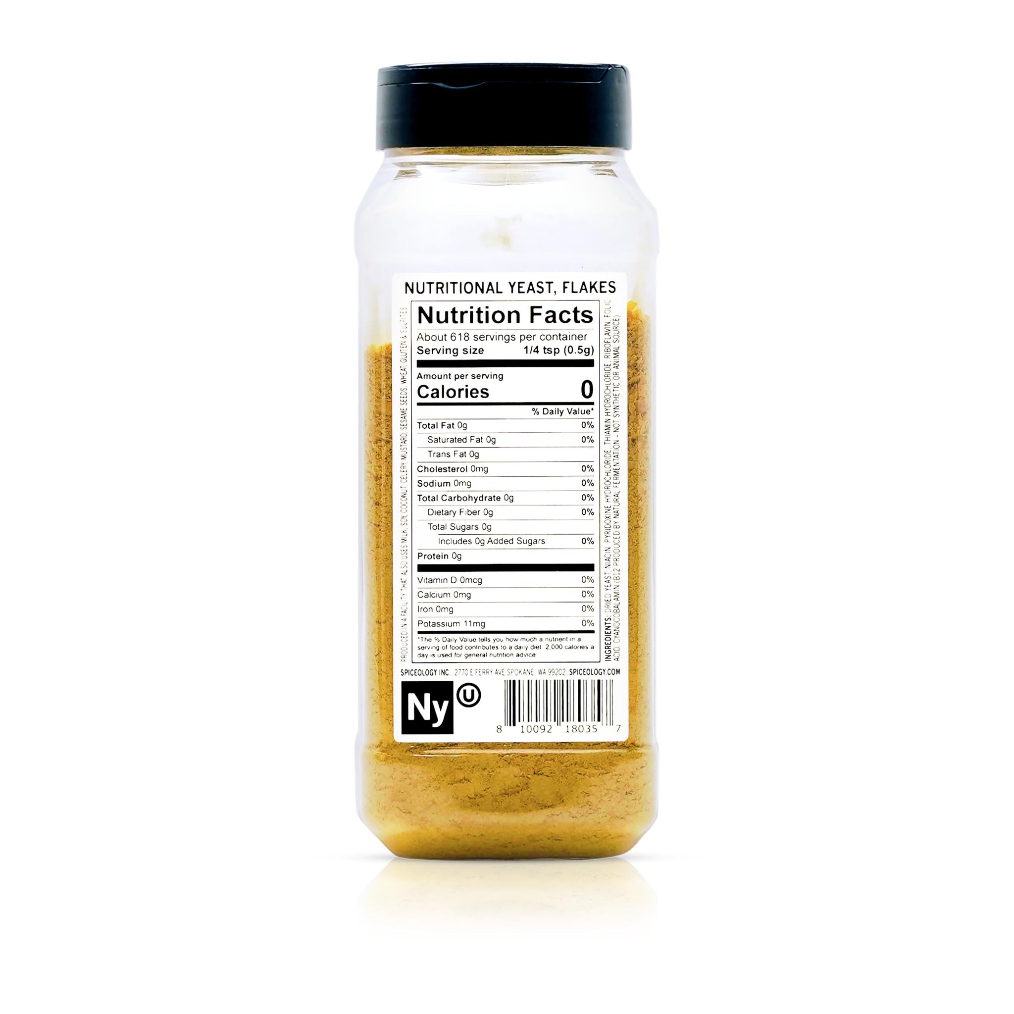 Spiceology - Nutritional Yeast Flakes - Vegan Cheese Substitute & Seasoning - Gluten Free, Plant-Based Protein for Popcorn, Pasta, Sauces & More