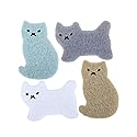 Kitchen Scrub Sponges Non-Scratch Multi-Use Heavy Duty Scrub Sponge for Dishes Pots and Pans Three-Layer Cat Shape Cleaning Sponge?4pack??cat?