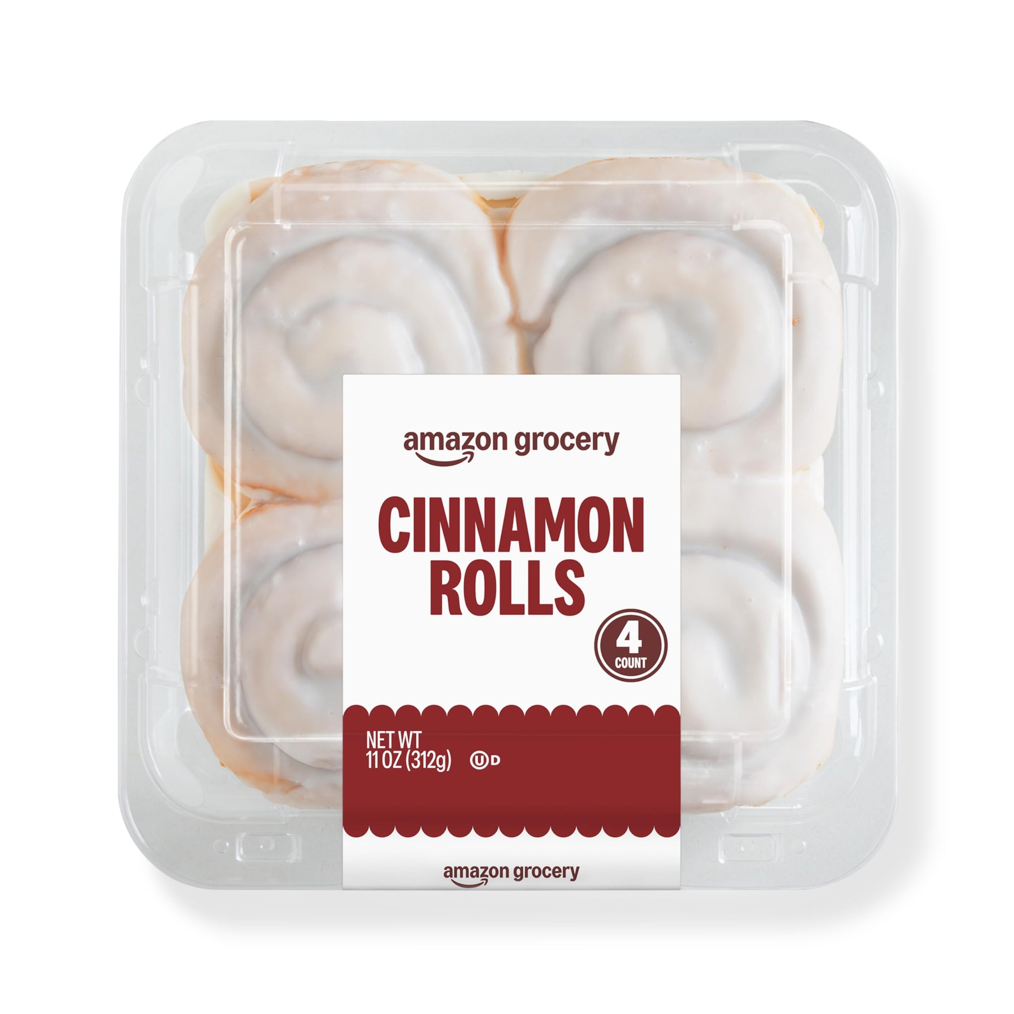 Amazon Grocery, Cinnamon Rolls, 11 Oz, 4 Ct, Frozen