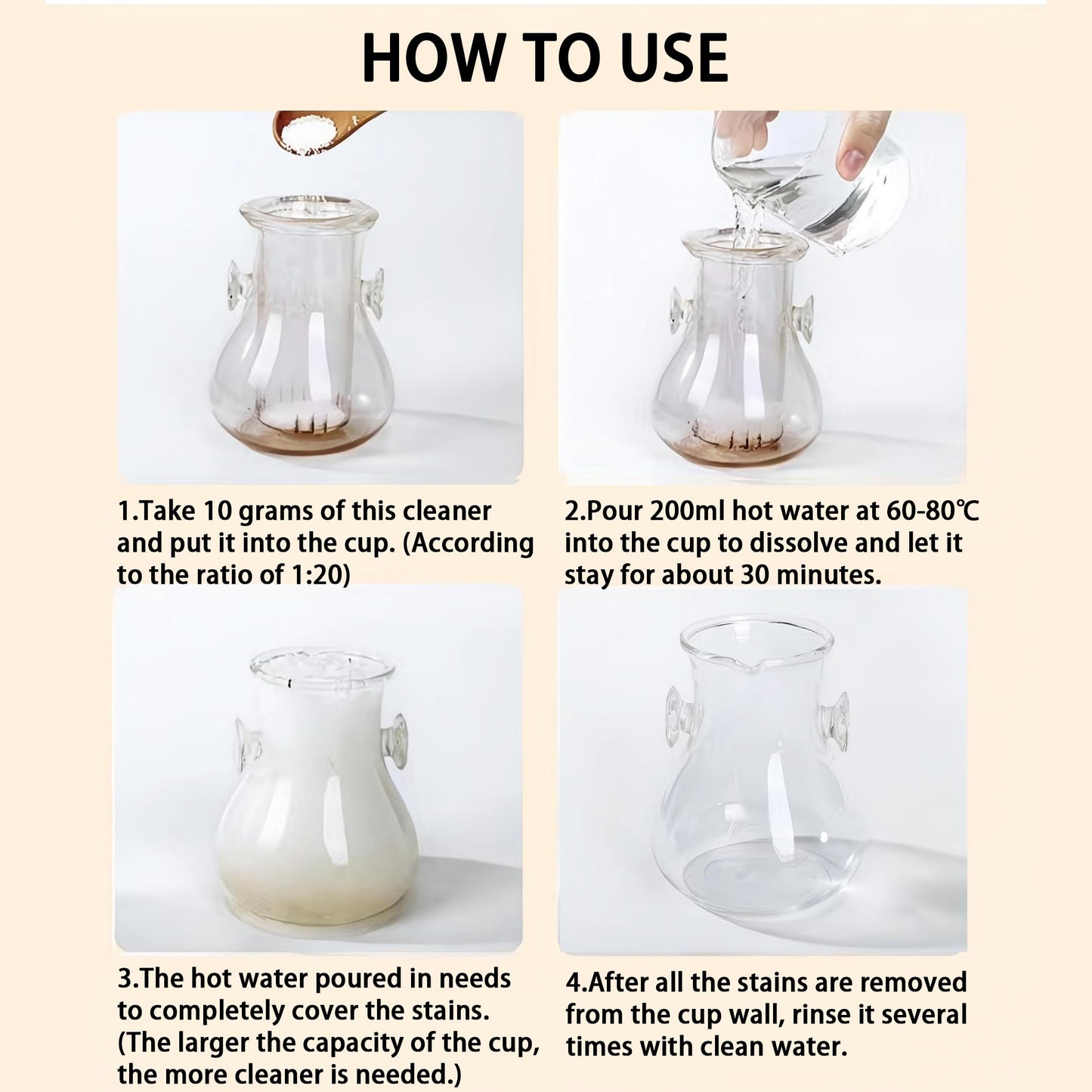 Curvflatn tea stain and coffee scale cleaner (75, Grams)