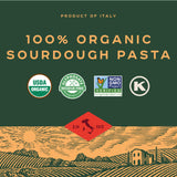 Bionaturae Spaghetti Pasta Noodles - Sourdough Pasta, Kosher Certified, High Protein, Non-GMO Verified, USDA Certified, Spaghetti Pasta Organic
