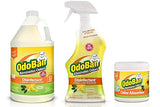 OdoBan Ready-to-Use Disinfectant and Odor Eliminator, Set of 3, 32 oz Spray, 1 Gallon Concentrate and 14 oz Solid Odor Absorber, Citrus Scent