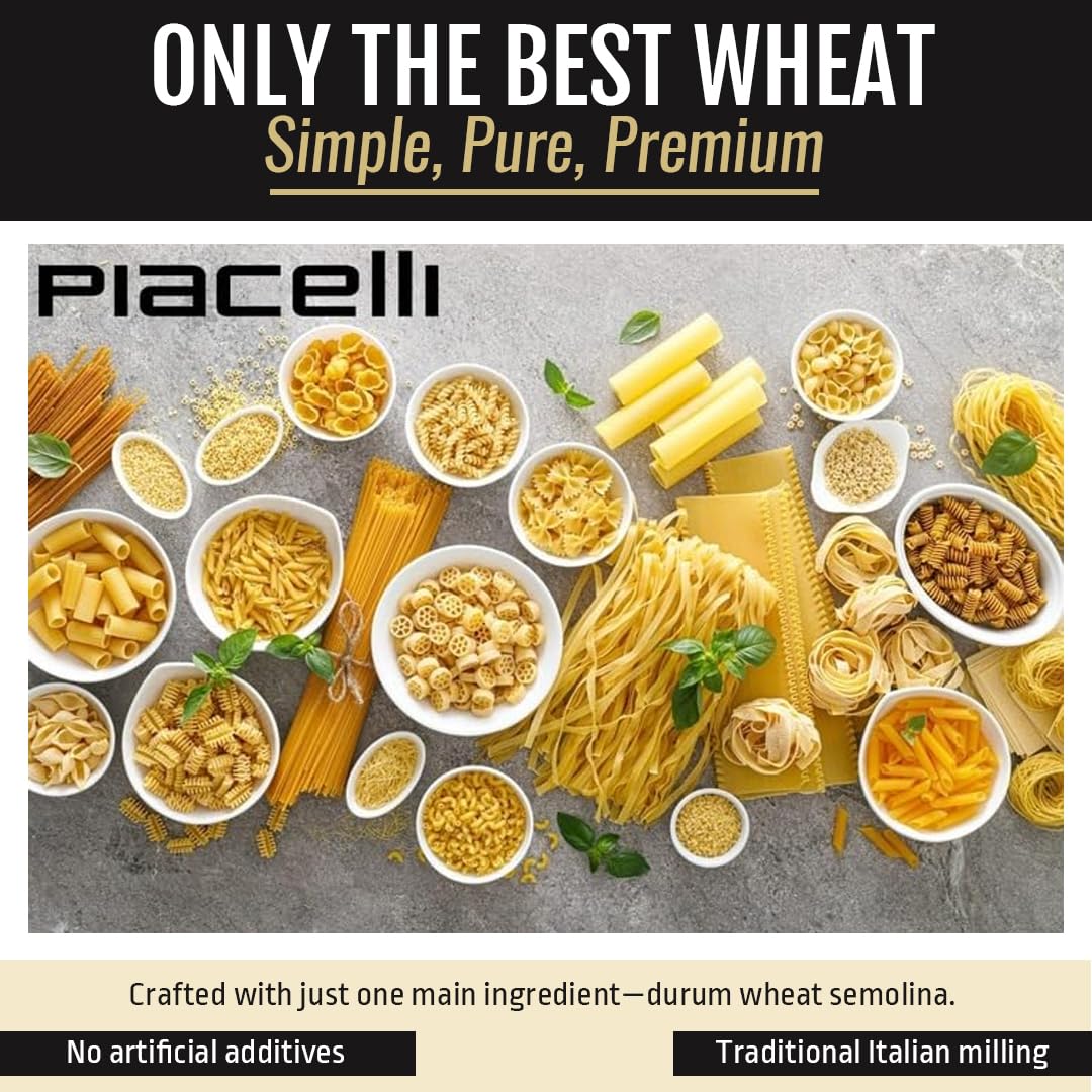 Piacelli Angel Tufts Pasta- Angel Pasta Made from Durum Wheat With Rich Taste & Silky Texture- Protein Noodles for Nutritious Italian Meals- Healthy