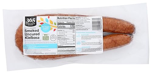 365 by Whole Foods Market NSA Uncured Kielbasa Pork Sausage, 12 OZ