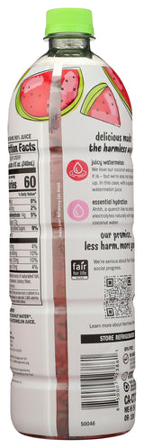 Harmless Harvest Organic Coconut Water With Watermelon, 32 oz
