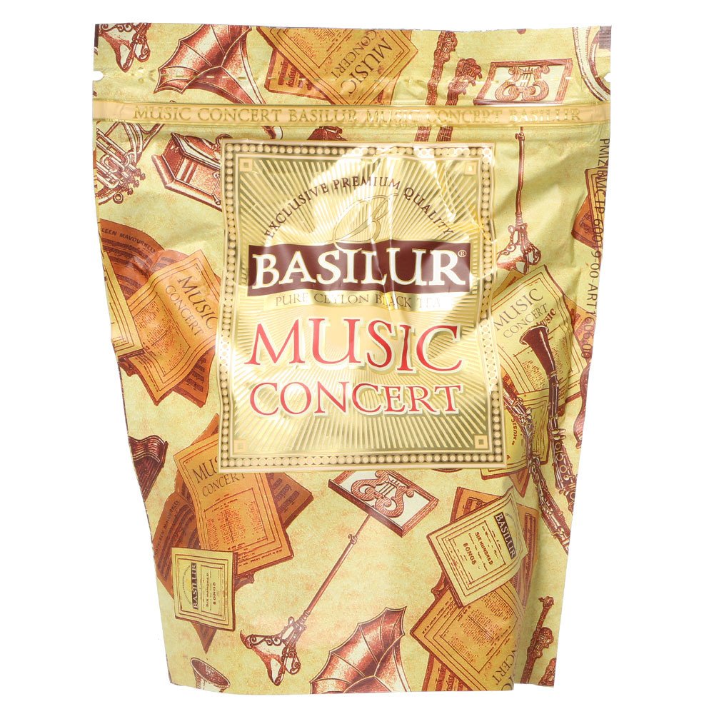 Basilur | Romantic & Pets Music Tins | Music Concert Collection | Pure Ceylon Black &Teas | Metal Caddy | 20 Pyramid Tea Bags Each | Gift of Tea |