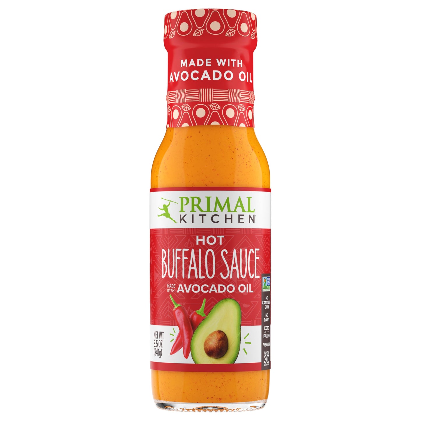 Primal Kitchen No-Dairy Buffalo Sauce Variety 3-Pack, Made with Real Ingredients Like Avocado Oil and No Cane Sugar or Corn Syrup, Includes 1