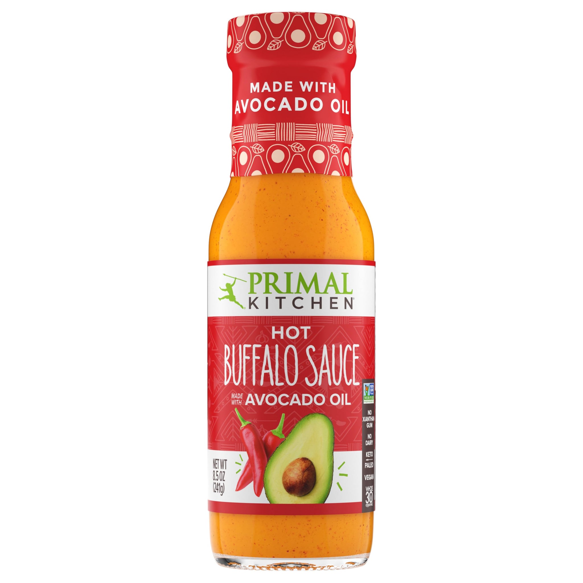 Primal Kitchen No-Dairy Buffalo Sauce Variety 3-Pack, Made with Real Ingredients Like Avocado Oil and No Cane Sugar or Corn Syrup, Includes 1