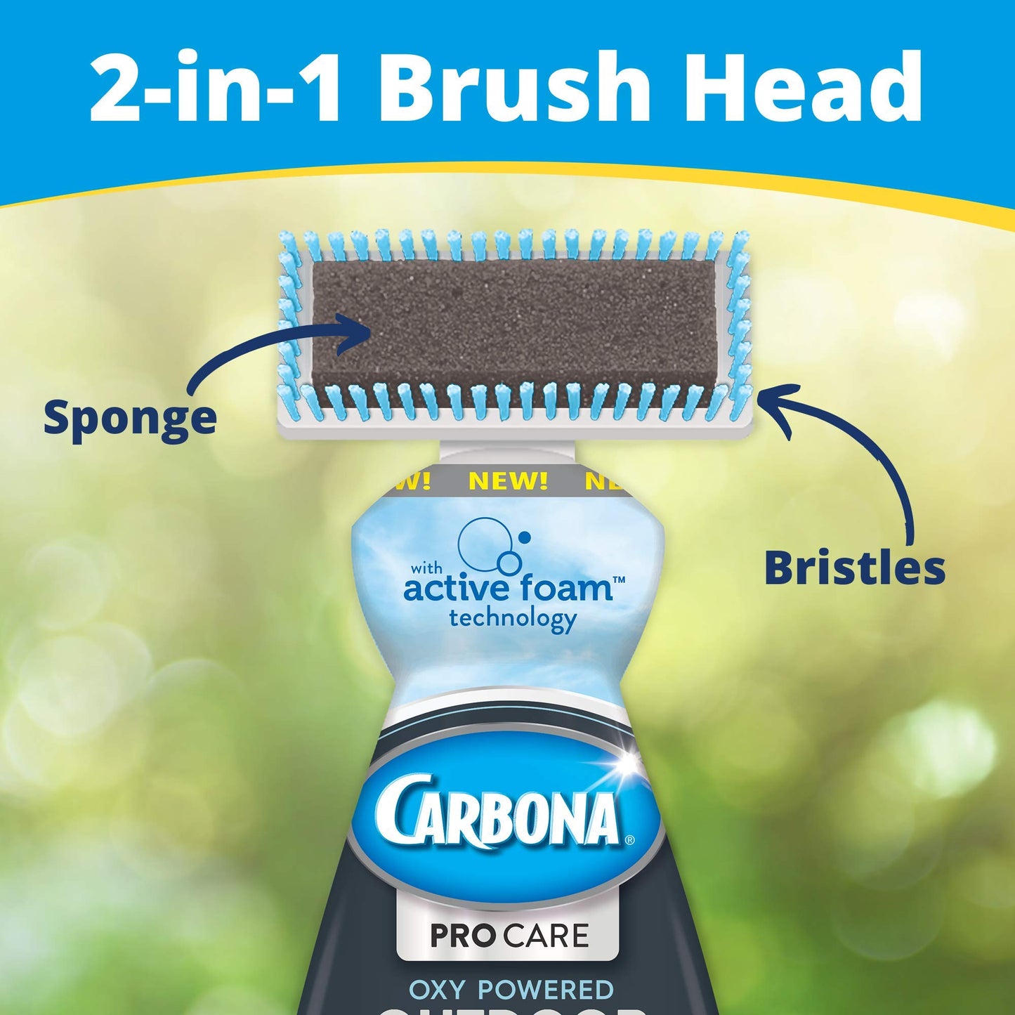 Carbona Pro Care Oxy Powered Outdoor Cleaner with Active Foam Technology | 22 Fl Oz, 2 Pack
