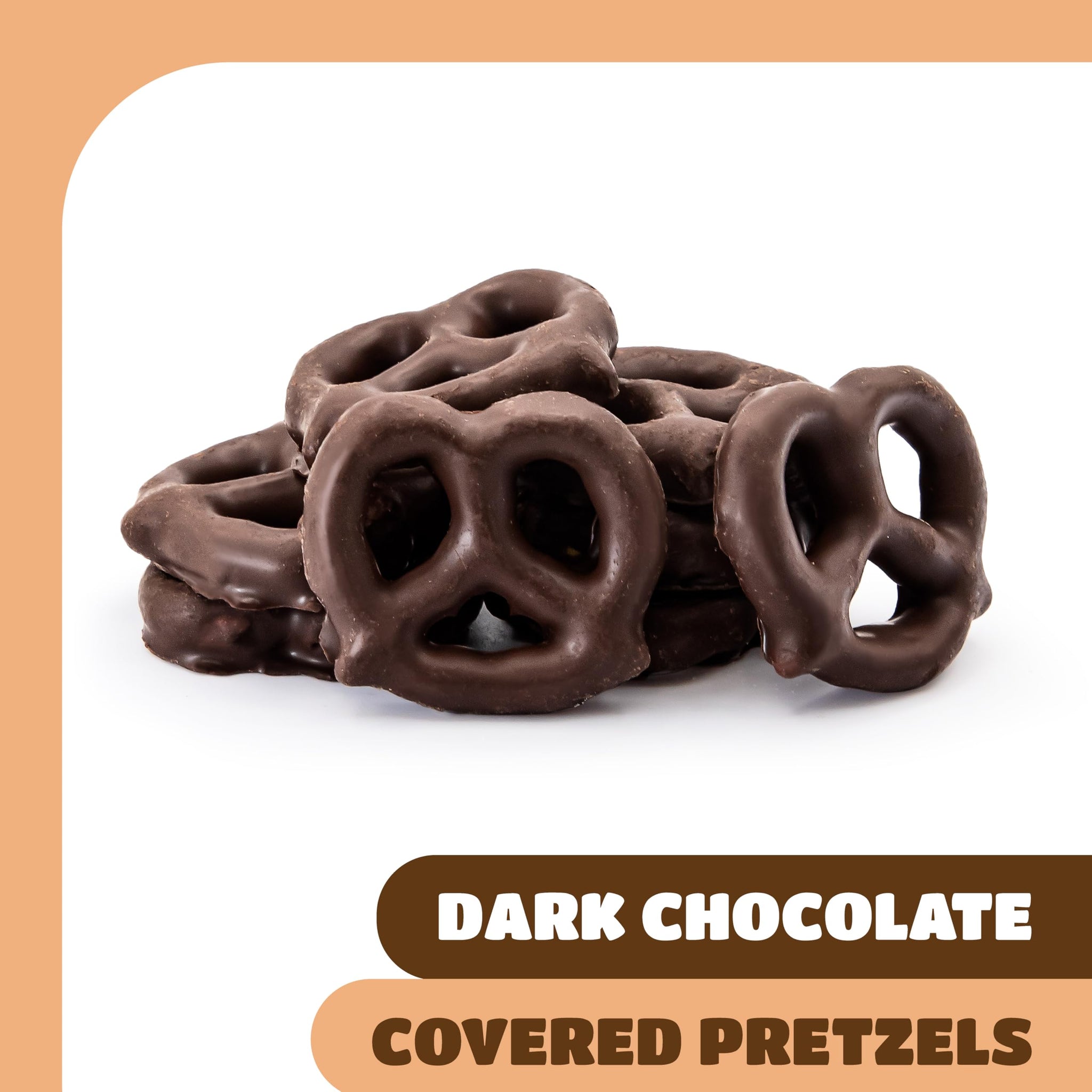 Chocolate Covered Pretzels - 5 Pound Pack - Dark Chocolate Pretzels for Office Bowls, Snacking, and Gifting - Sweet & Salty Snack - Crunchy Holiday