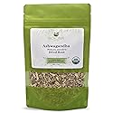Biokoma Organic Ashwagandha Root 3.55oz USDA Organic Withania Somnifera Natural Adaptogenic Herb Dried & Cut Herbal Tea DIY Powder Wellness Resealable