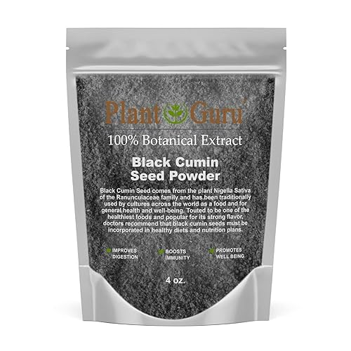 Black Cumin Seed Powder Ground 4 oz. - Nigella Sativa - Kalonji 100% Pure Natural Herb Spice.