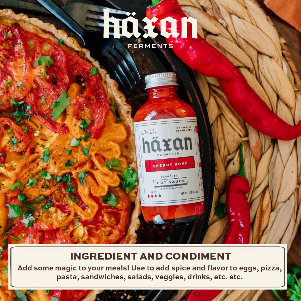 Haxan Ferments Pumpkin Habanero Hot Sauce | Hot Heat | Fermented Pumpkin, Habanero Peppers, Ginger, Garlic | Tangy, Bright, Earthy Sweetness | Perfect