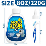 WINUSD 8OZ Active Stain Remover Gel Cleaner for Washing Machine Seal, Bathroom Grout, Shower Caulk, Tile, Walls, Toilet Bowl, Sink, Silicone