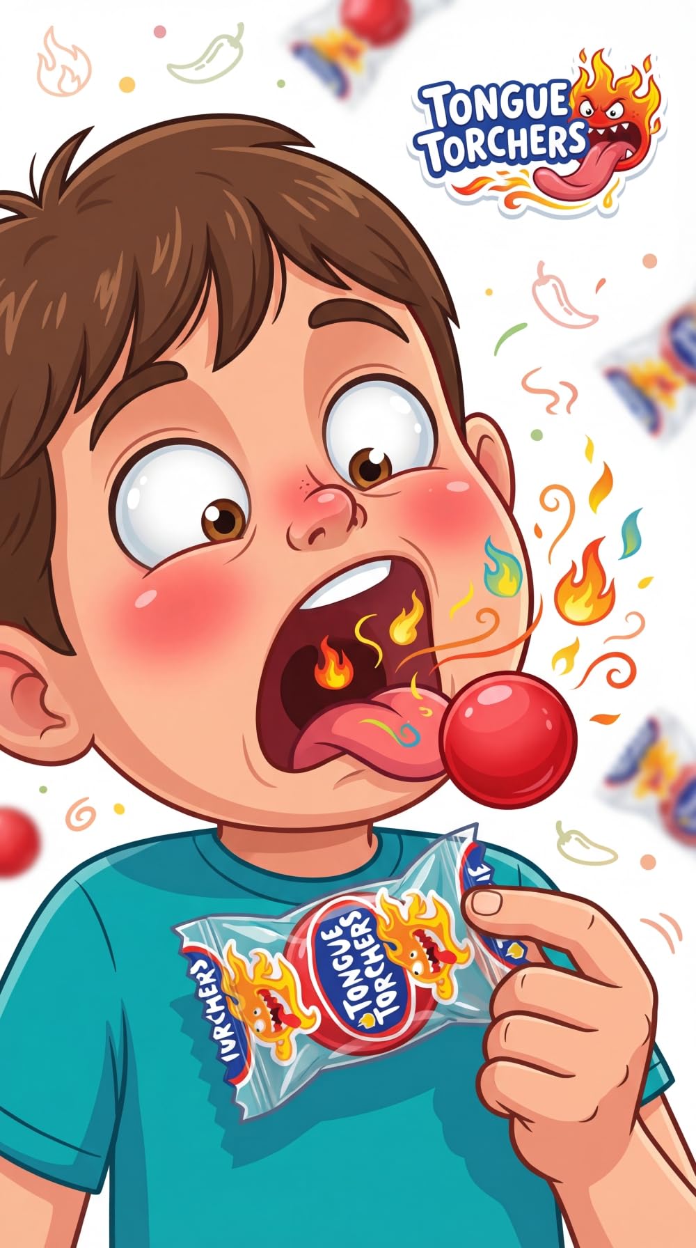 Tongue Torchers Cinnamon Candy 100 Piece Bag - Spicy Hot Hard Individually Wrapped Red Sweets Bulk Fiery Flavor Treats