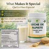 Leche de Alpiste POLVO (16oz) Canary Seed Milk/ 100% Powder Natural Suplemento Alimenticio