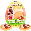 Frankford Pepperoni Pizza Gummy Lunchable Kit, Candy that Looks Like Food, Easter Basket Stuffers, 3.14 Ounces